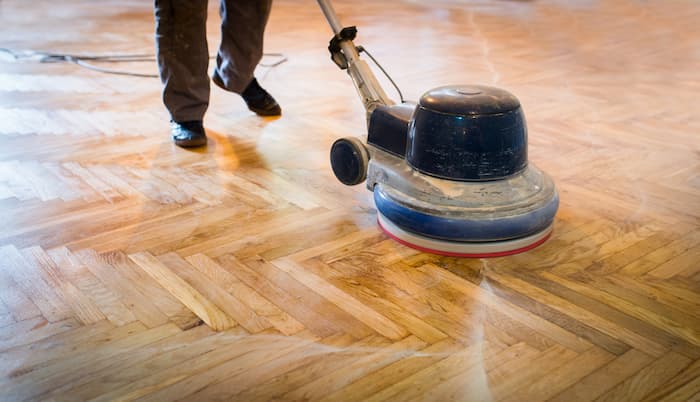 buffer used to maintain hardwood floors